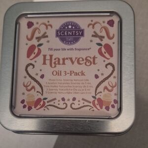 Scentsy Harvest Oil 3-Pack with Autumn Motifs